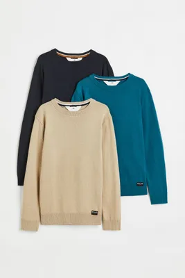 3-pack Fine-knit Sweaters