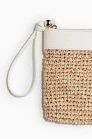 Bolso clutch de paja