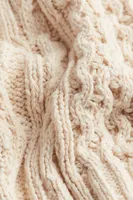 Suéter en tejido trenzado de algodón