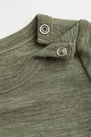 T-shirt à manches longues en laine mérinos