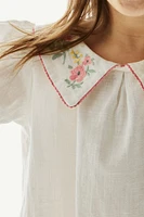 Embroidered-motif Blouse