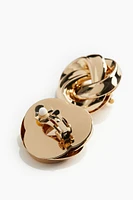 Knot-look Clip Earrings