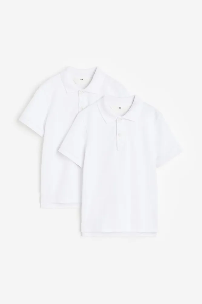 2-pack Cotton Polo Shirts