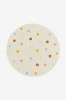 Cotton Rug with Tufted Dots