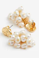 Boucles d'oreilles plaquées or avec pendentif