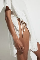 Beach Kaftan with Eyelet Embroidery