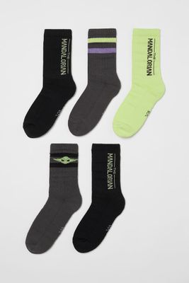 5-pack Socks with Motif