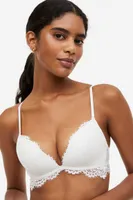 Soutien-gorge push-up en dentelle sans armatures