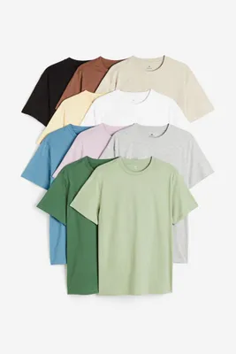 10-pack Regular Fit Crew-neck T-shirts