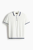 Slim Fit Fine-knit Polo Shirt