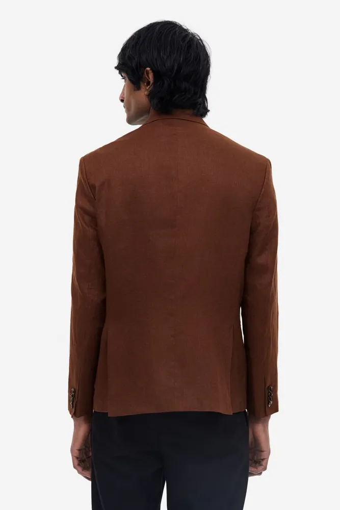 Regular Fit Linen Jacket