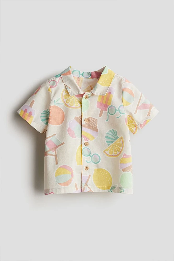 Short-sleeved Cotton Shirt