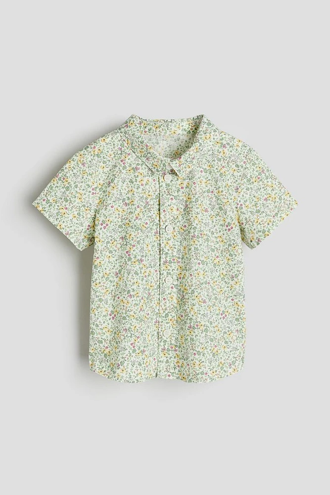 Short-sleeved Patterned Shirt