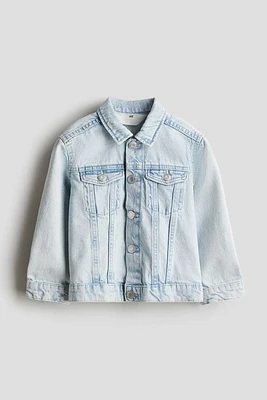 Veste en jean imprimée