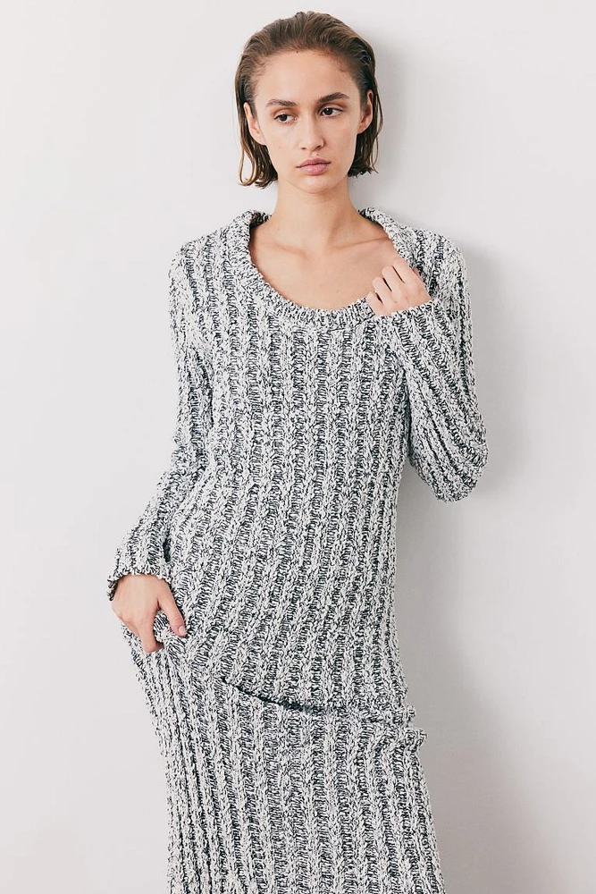 Rib-knit Sweater