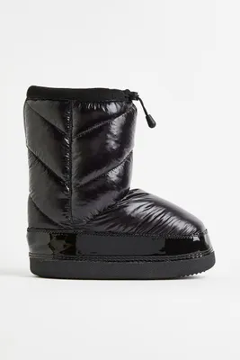 Warm-lined Padded Boots