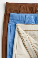 3-pack Relaxed Fit Cotton Chinos