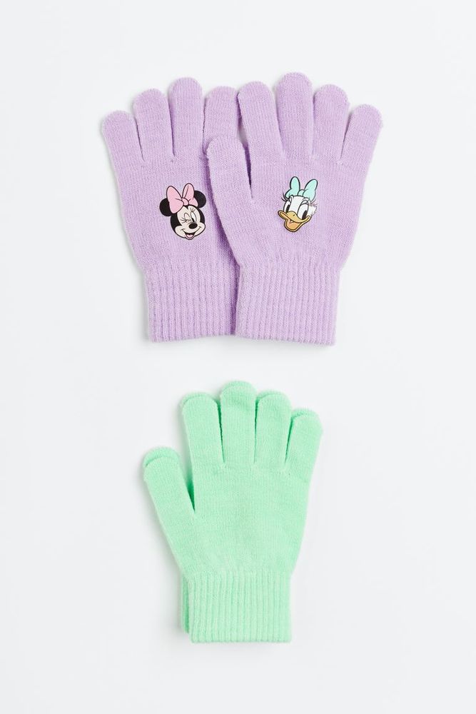 2-pack Print-motif Gloves