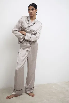 Satin Pajama Shirt and Pants