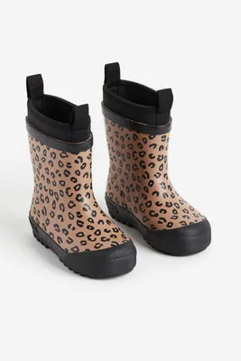 Bottes en caoutchouc doublées de polaire