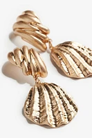 Shell-shaped Pendant Earrings