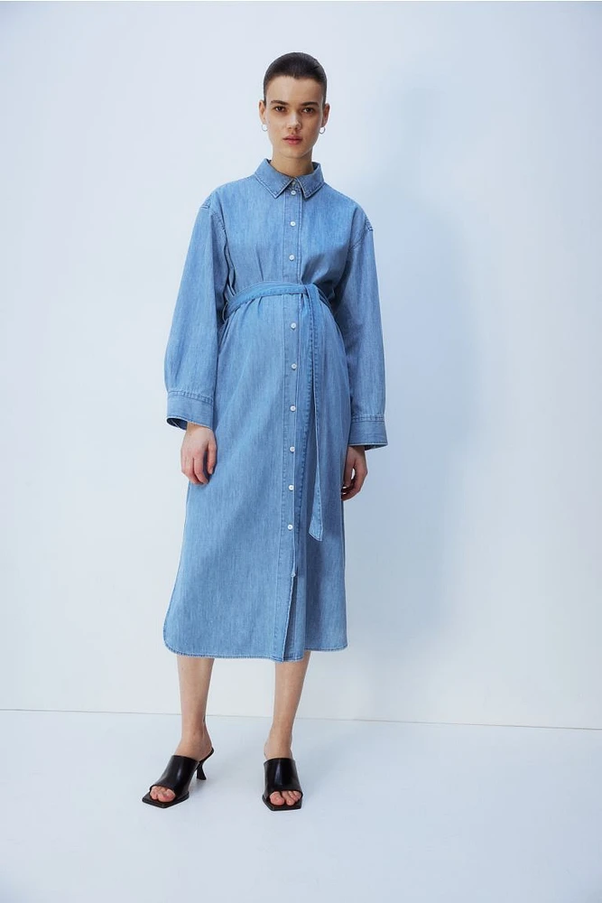 MAMA Before & After Denim Shirt Dress