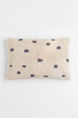 Housse de coussin à motif en coton