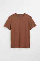 Regular Fit Linen-blend T-shirt