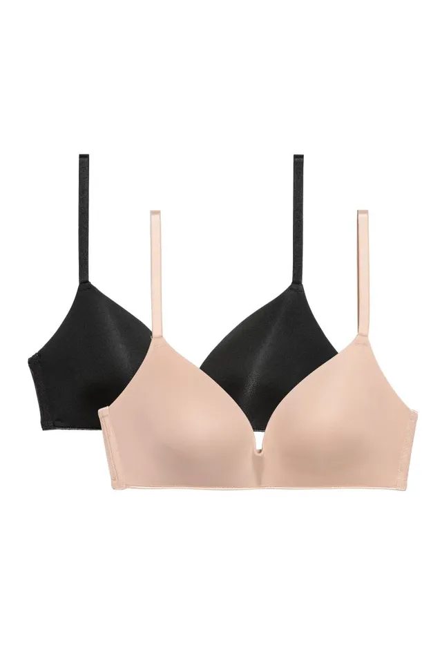 2-pack Padded Underwire Microfiber Bras