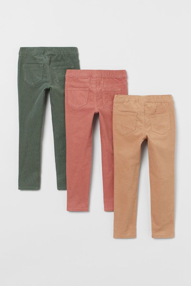 3-pack Corduroy Treggings