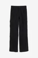 Curvy Fit Cotton Cargo Pants