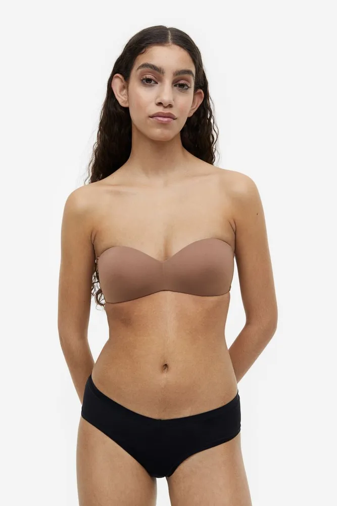 Knosfe Push Up Strapless Bras for Women Bandeau Bra Bandeaus