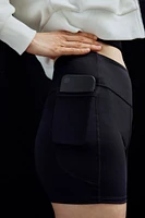 DryMove™ Pocket-detail Sports Hot Pants