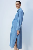 MAMA Before & After Denim Shirt Dress