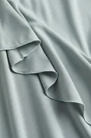 Flounce-detail Slip Dress