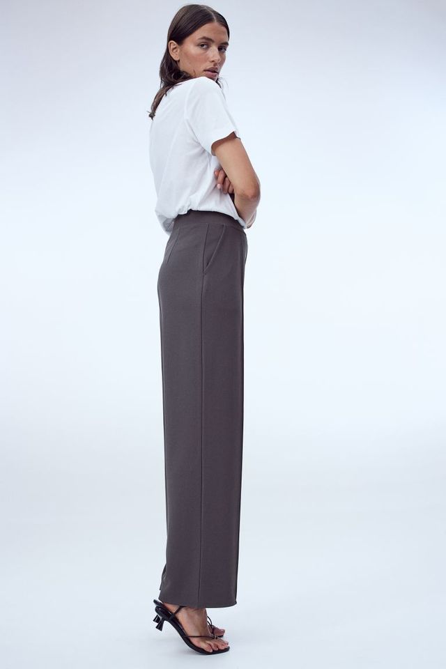 Scuba Crepe Pant with Tie-Belt - Short Inseam