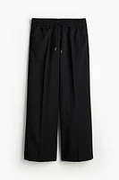 Wide-cut Pull-on Pants