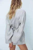 Linen Wrap Top