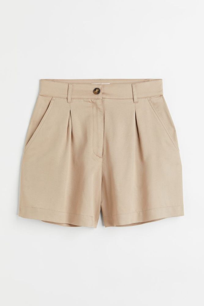 Lyocell-blend Chino Shorts