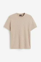 Regular Fit Pattern-knit T-shirt