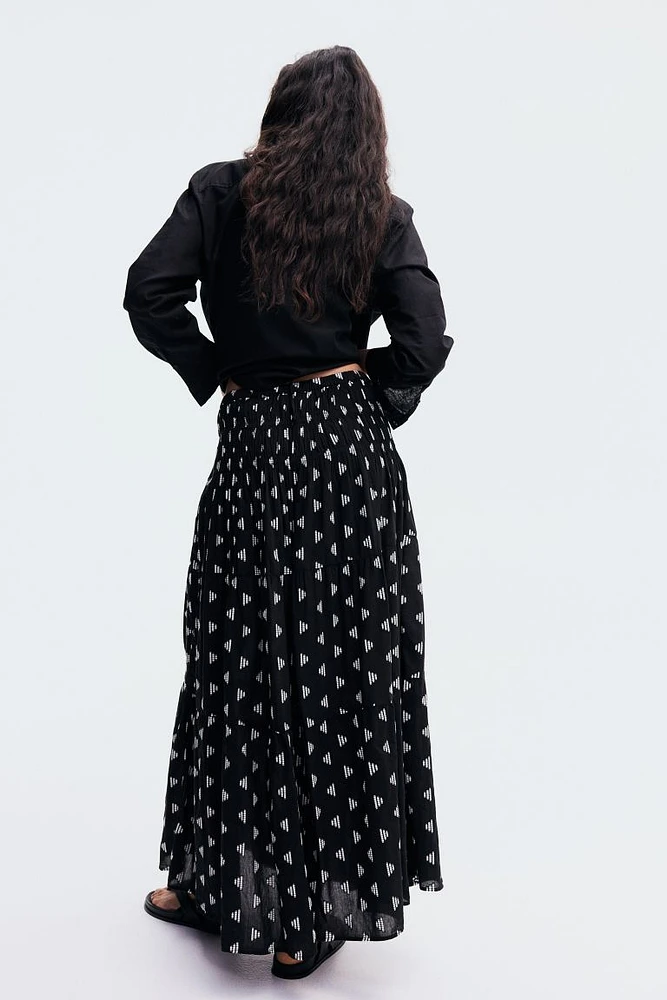 Embroidered Maxi Skirt