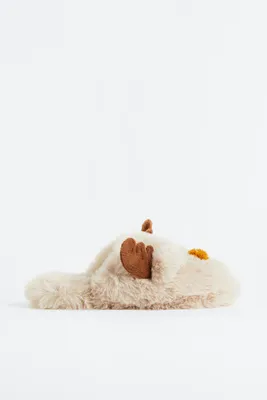 Fluffy Reindeer Slippers