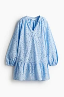 Tunic Dress with Eyelet Embroidery