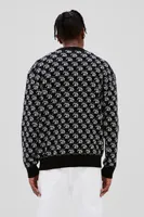 Loose Fit Jacquard-knit Sweater