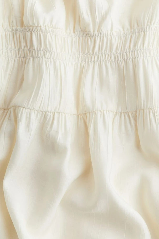 Smocked-detail Dress