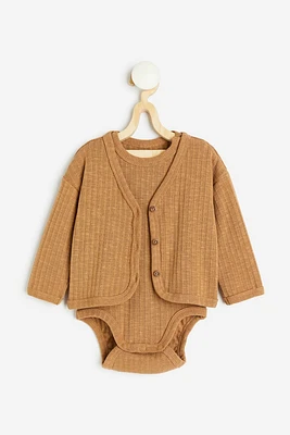 2-piece Cardigan and Bodysuit Set