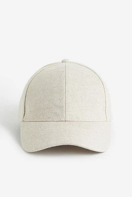 Linen-blend Cap