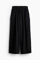 Wide-leg Cotton Pants