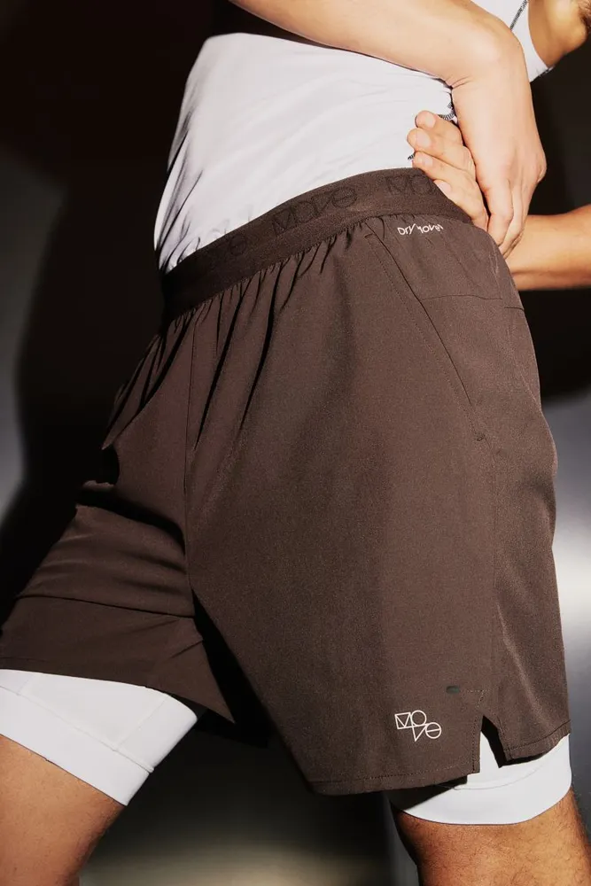 DryMove™ 2-in-1 Sports Shorts with 4-way Stretch