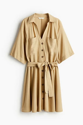 Tie-belt Shirt Dress